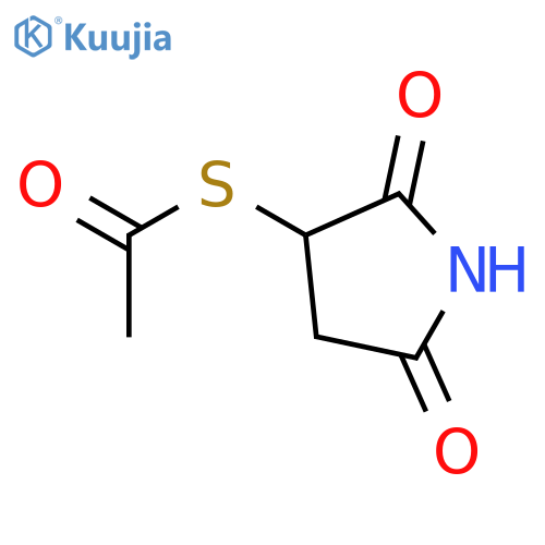 Ethanethioic acid, S-(2,5-dioxo-3-pyrrolidinyl) ester structure
