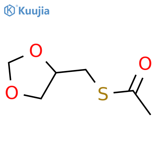 Ethanethioic acid, S-(1,3-dioxolan-4-ylmethyl) ester structure