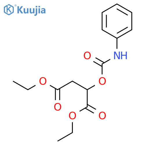 Butanedioic acid, [[(phenylamino)carbonyl]oxy]-, diethyl ester structure