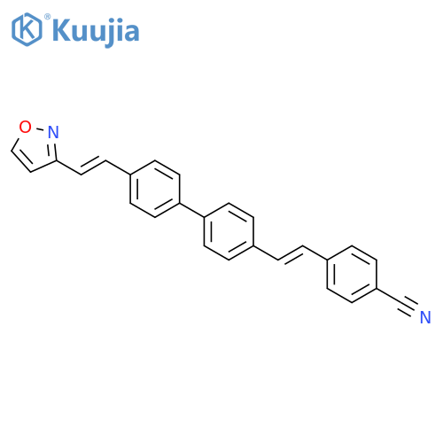 Benzonitrile, 4-[2-[4'-[2-(3-isoxazolyl)ethenyl][1,1'-biphenyl]-4-yl]ethenyl]- structure