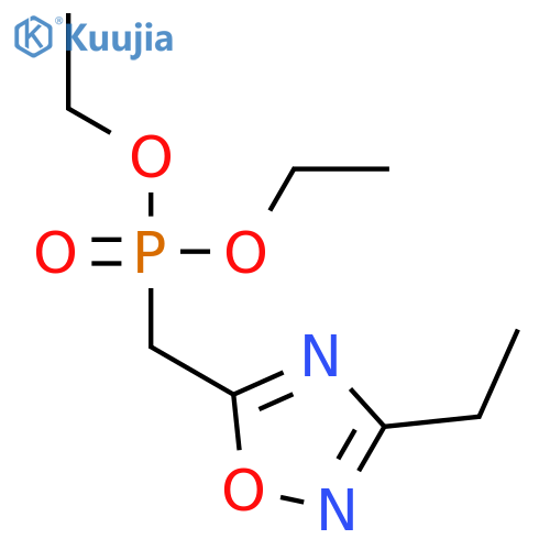 Phosphonic acid, [(3-ethyl-1,2,4-oxadiazol-5-yl)methyl]-, diethyl ester structure