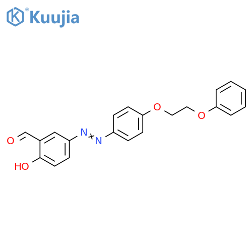 Benzaldehyde, 2-hydroxy-5-[[4-(2-phenoxyethoxy)phenyl]azo]- structure