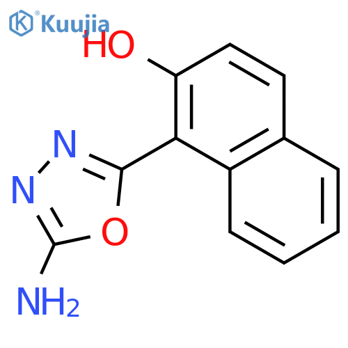 2-Naphthalenol, 1-(5-amino-1,3,4-oxadiazol-2-yl)- structure