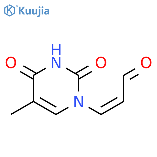 2-Propenal, 3-(3,4-dihydro-5-methyl-2,4-dioxo-1(2H)-pyrimidinyl)-, (Z)- structure
