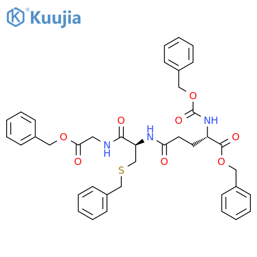 N-Cbz-O-Bzl-L-Glu-S-Bzl-L-Cys-Gly-Obzl structure