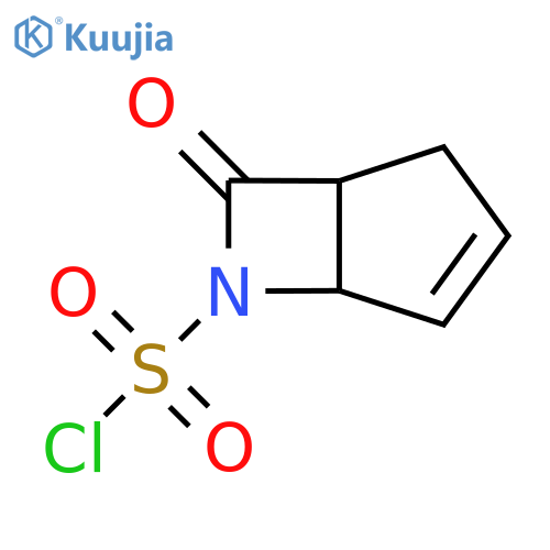 6-Azabicyclo[3.2.0]hept-3-ene-6-sulfonyl chloride, 7-oxo- structure