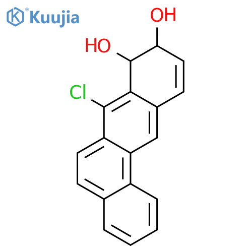 Benz[a]anthracene-8,9-diol, 7-chloro-8,9-dihydro-, trans- structure