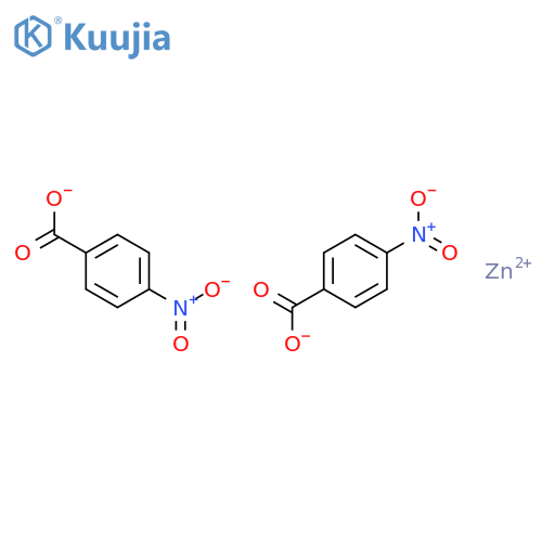 Bis(4-nitrobenzoic acid)zinc salt structure