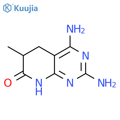 Pyrido[2,3-d]pyrimidin-7(6H)-one, 2,4-diamino-5,8-dihydro-6-methyl- structure