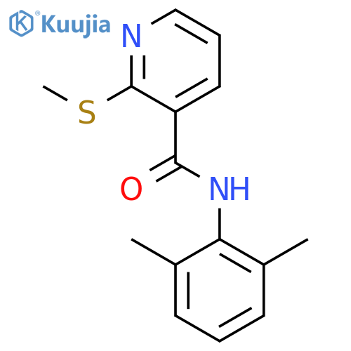 N-(2,6-dimethylphenyl)-2-(methylsulfanyl)pyridine-3-carboxamide structure