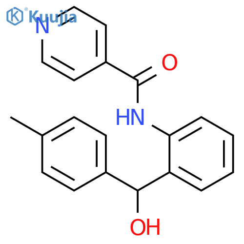 4-Pyridinecarboxamide, N-[2-[hydroxy(4-methylphenyl)methyl]phenyl]- structure