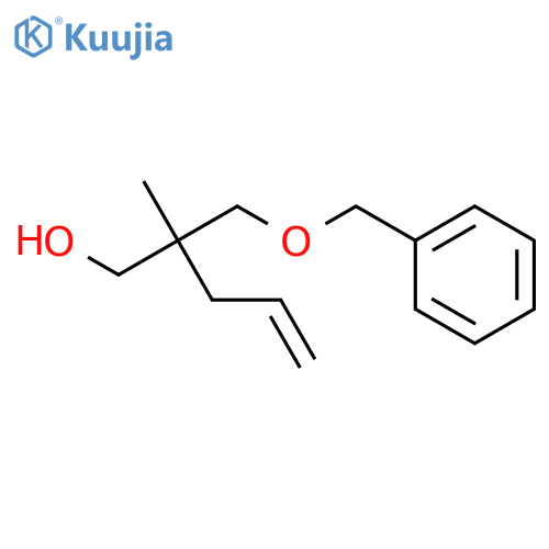 4-Penten-1-ol, 2-methyl-2-[(phenylmethoxy)methyl]-, (2S)- structure