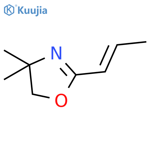 Oxazole, 4,5-dihydro-4,4-dimethyl-2-(1E)-1-propenyl- structure
