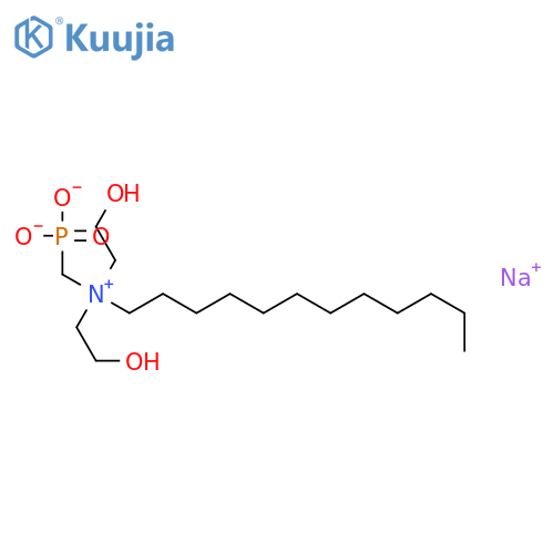 1-Dodecanaminium,N,N-bis(2-hydroxyethyl)-N-(phosphonomethyl)-, inner salt, sodium salt (1:1) structure