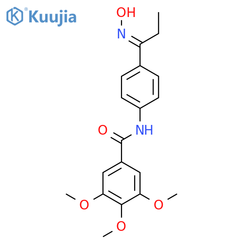 Benzamide, N-[4-[1-(hydroxyimino)propyl]phenyl]-3,4,5-trimethoxy- structure