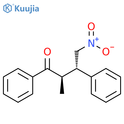 1-Butanone, 2-methyl-4-nitro-1,3-diphenyl-, (R*,S*)- structure