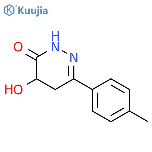 3(2H)-Pyridazinone, 4,5-dihydro-4-hydroxy-6-(4-methylphenyl)- structure