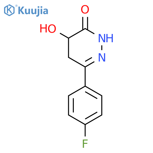 3(2H)-Pyridazinone, 6-(4-fluorophenyl)-4,5-dihydro-4-hydroxy- structure