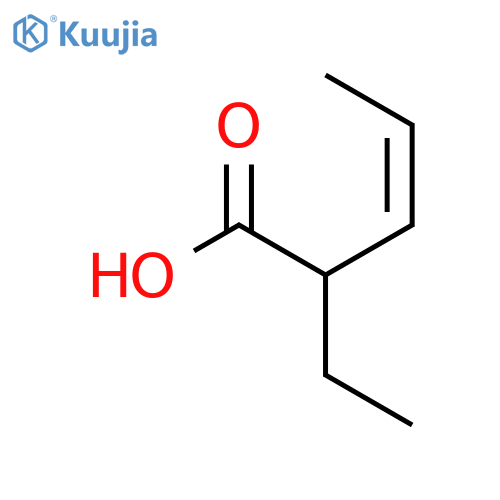 3-Pentenoic acid, 2-ethyl-, (Z)- structure