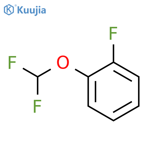 Benzene, 1-(difluoromethoxy)-2-fluoro- structure