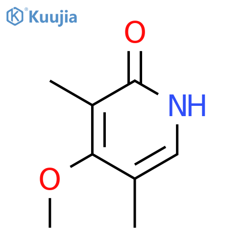 2(1H)-Pyridinone, 4-methoxy-3,5-dimethyl- structure