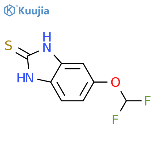 5-(Difluoromethoxy)-2-mercapto-1H-benzimidazole structure