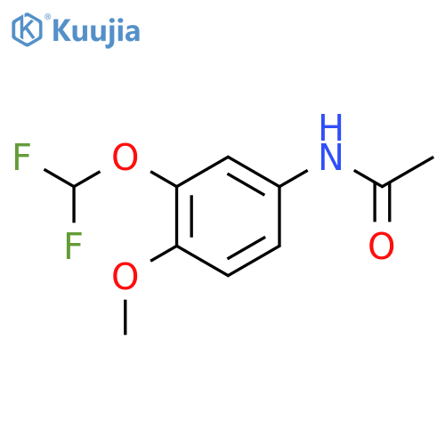 Acetamide, N-[3-(difluoromethoxy)-4-methoxyphenyl]- structure