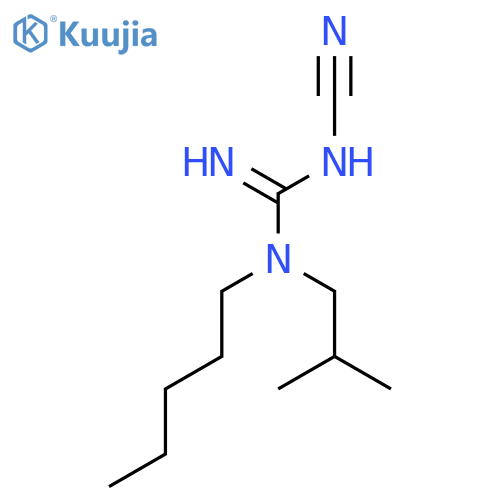 Guanidine, N'-cyano-N-(2-methylpropyl)-N-pentyl- structure