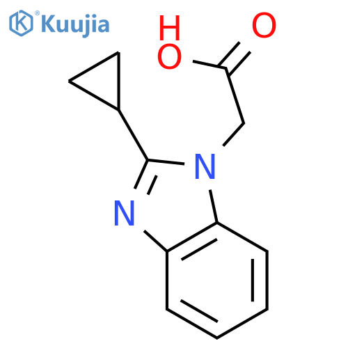 (2-cyclopropyl-1H-benzimidazol-1-yl)acetic Acid structure