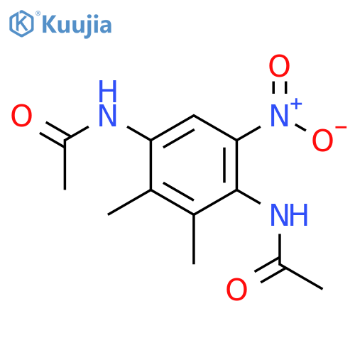 Acetamide, N,N'-(2,3-dimethyl-5-nitro-1,4-phenylene)bis- structure