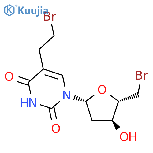 Uridine,5'-bromo-5-(2-bromoethyl)-2',5'-dideoxy- (9CI) structure