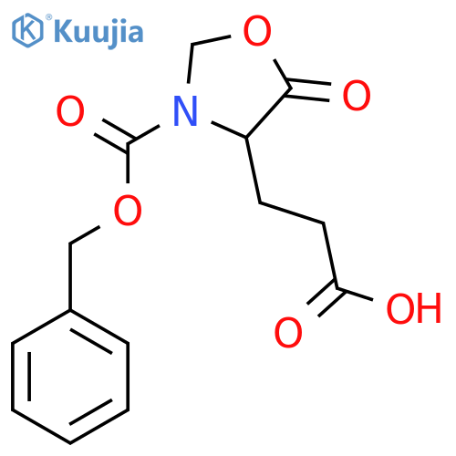 3-{3-[(Benzyloxy)carbonyl]-5-oxo-1,3-oxazolidin-4-yl}propanoic acid structure