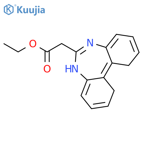 5H-Dibenzo[d,f][1,3]diazepine-6-acetic acid, ethyl ester structure