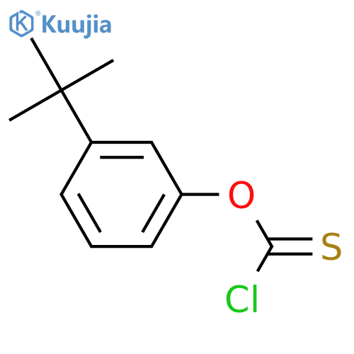 3-tert-butylphenyl chlorothionoformate structure