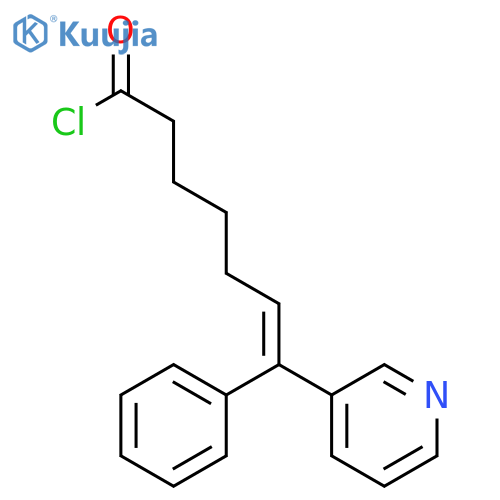 6-Heptenoyl chloride, 7-phenyl-7-(3-pyridinyl)-, (E)- structure