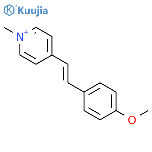 Pyridinium, 4-[(1E)-2-(4-methoxyphenyl)ethenyl]-1-methyl- structure