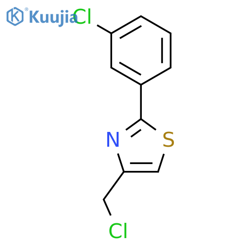 4-(Chloromethyl)-2-(3-chlorophenyl)-1,3-thiazole structure