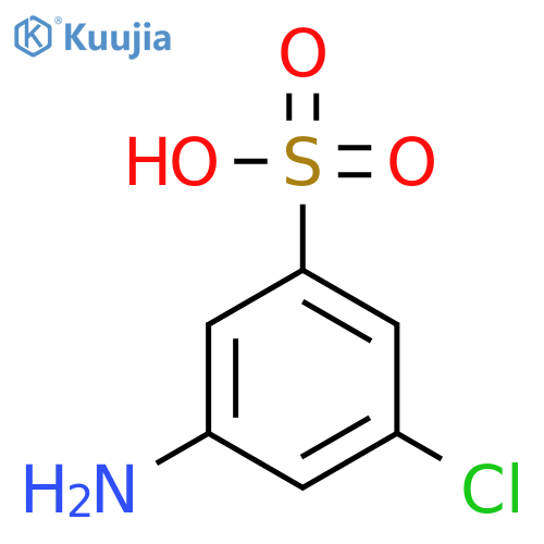 3-amino-5-chlorobenzene-1-sulfonic acid structure
