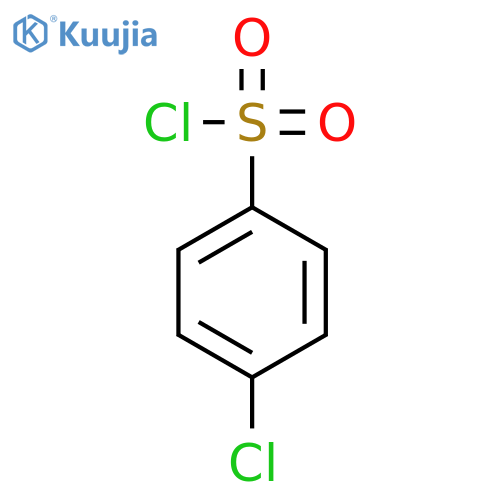 4-Chlorobenzene-1-sulfonyl chloride structure