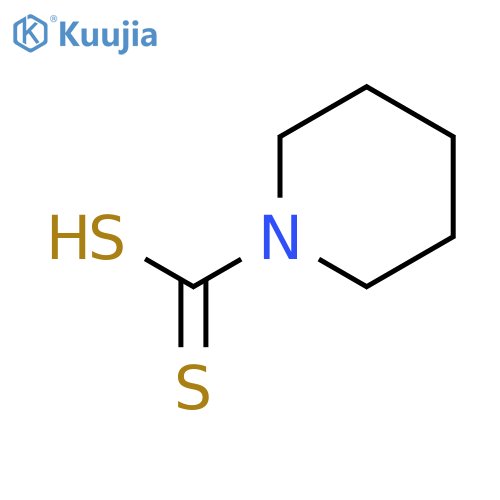 1-Piperidinecarbodithioic acid structure