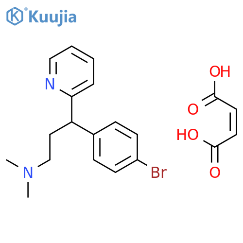 Brompheniramine maleate structure