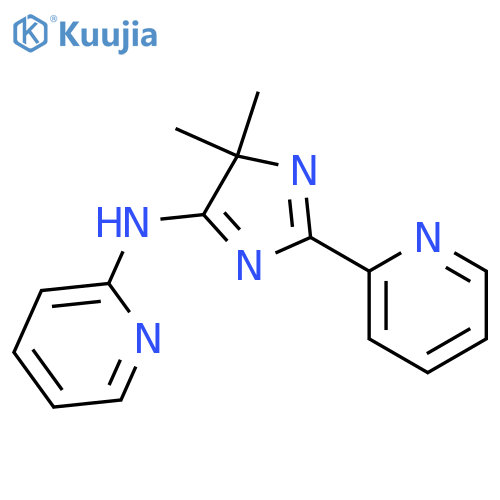 2-Pyridinamine, N-[4,4-dimethyl-2-(2-pyridinyl)-4H-imidazol-5-yl]- structure