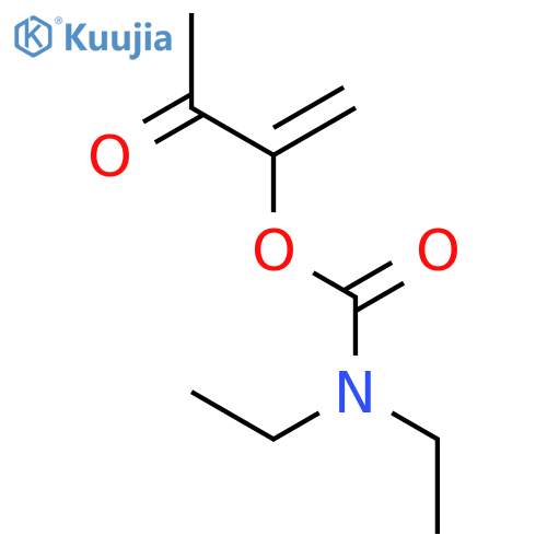 Carbamic acid, diethyl-, 1-methylene-2-oxopropyl ester structure