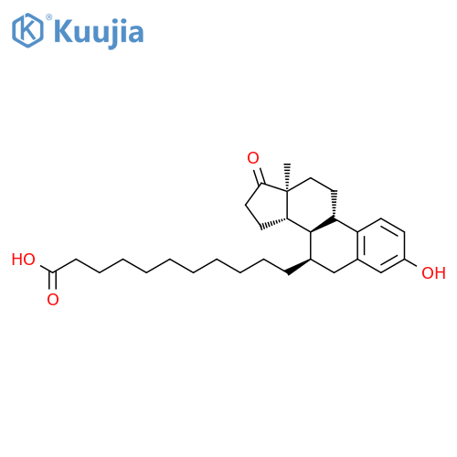 Estra-1,3,5(10)-triene-7-undecanoic acid, 3-hydroxy-17-oxo-, (7a)- structure