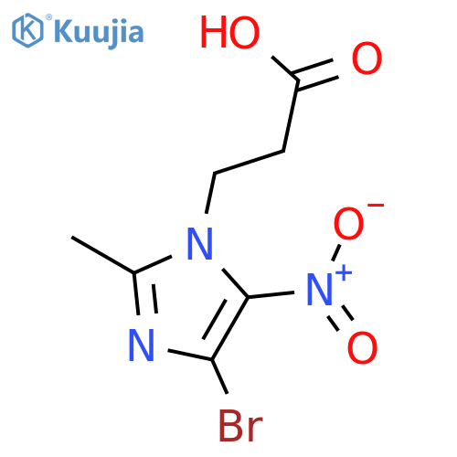 1H-Imidazole-1-propanoic acid, 4-bromo-2-methyl-5-nitro- structure