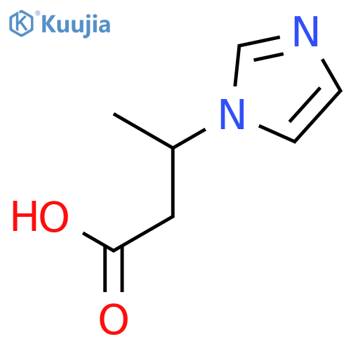3-(1H-Imidazol-1-yl)butanoic acid structure
