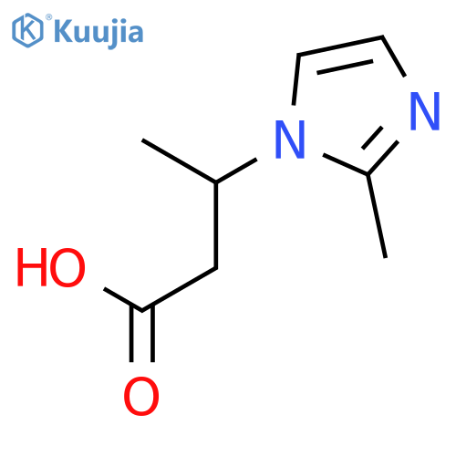 3-(2-Methyl-1H-imidazol-1-yl)butanoic acid structure