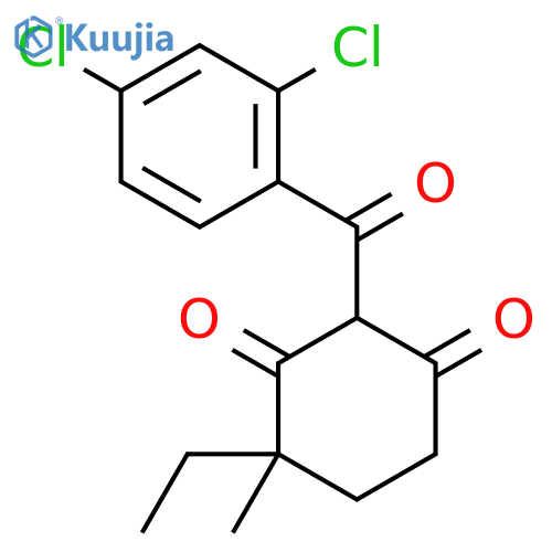 1,3-Cyclohexanedione, 2-(2,4-dichlorobenzoyl)-4-ethyl-4-methyl- structure