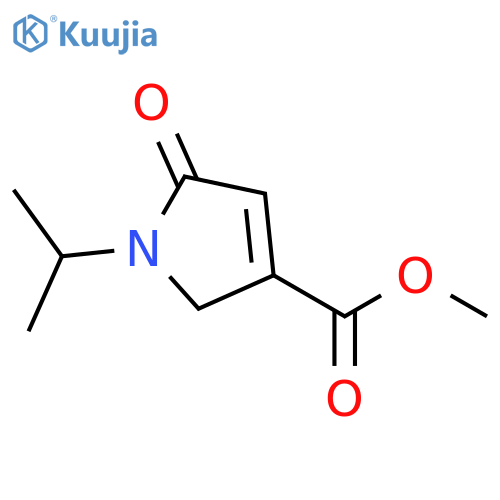 2,5-dihydro-1-(1-methylethyl)-5-oxo-1H-Pyrrole-3-carboxylic acid methyl ester structure