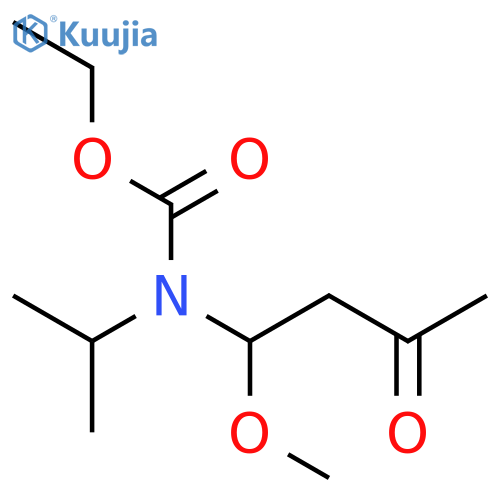 Carbamic acid, (1-methoxy-3-oxobutyl)(1-methylethyl)-, ethyl ester structure